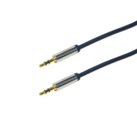 Audio Anschlusskabel 3.5 Stereo, 0,30 m, dunkelblau, LogiLink® [CA10030]