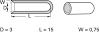 Isolierkappe, Innen Ø 3 mm, L 15 mm, schwarz, PVC, -35 bis 85 °C, DERAY-IOK 3X15