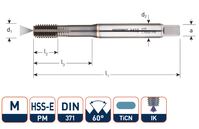 Rotec 353.0800TK HSSE Roltap Metrisch met koeling M 8x1,25 TiCN