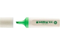 edding EcoLine 24 Markeerstift, Beitelvormige Punt, 2 - 5 mm, Groen (doos 10 stuks)