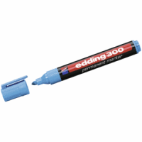 Permanentmarker edding 300 hellblau