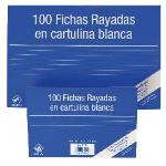 100 FICHAS DE CARTULINA RAYADA (125X75 MM) Nº 2 MARIOLA 3112R