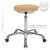 Drehhocker Exklusiv mit Komfort-Polster und Rollen, Rollhocker Arbeitshocker, Beige