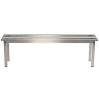 Aqua mezzo freestanding changing room bench - stainless steel, 1000mm width