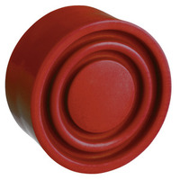 Rote Schutzkappe für runden flachen Drucktaster Ø22