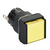 Leuchtmelder, quadratisch Ø 16, IP 65, gelb, Integral LED, 24 V, Stecker