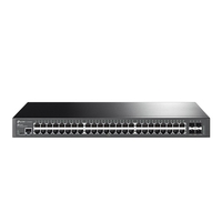 TP-Link Switch full managed Layer2+ 52 Port • 48x 1 GbE • 4x SFP+ • PoE Budget 750Watt • 8x PoE bt • 40x PoE at • 19" • Omada • SG3452XP