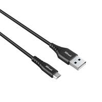 Trust Ndura USB-A - MicroUSB kábel 1m fekete (23567)