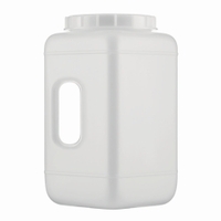 4400ml Wide-mouth square bottles 311 series HDPE with closure