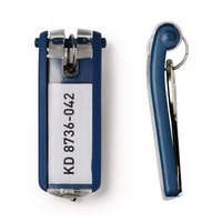 DURABLE Porte-clés "KEY CLIP" / Inscription sur la boîte à clés | bleu