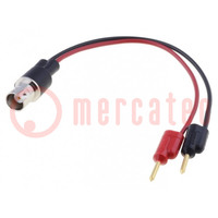 Cable de prueba; 70VDC; con tomacorriente coaxial 2mm