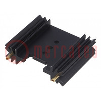 Heatsink: extruded; TO220,TO3P; black; L: 38.1mm; W: 45mm; H: 12.7mm