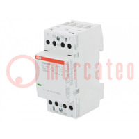 Contactor: 4-pole installation; 25A; 230÷240VAC,230÷240VDC
