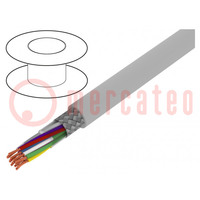 Wire; Li2YCY-TP; 8x2x0.5mm2; shielded,tinned copper braid; PVC