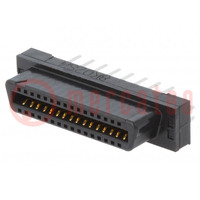 Connector: PCB-cable/PCB; FX2; socket; straight; PIN: 32; 1.27mm