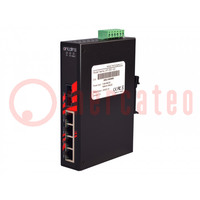 Switch PoE Ethernet; unmanaged; Number of ports: 5; 48÷55VDC