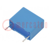 Condensateur: polyester; 1uF; 160VAC; 250VDC; 15mm; ±5%; -55÷125°C
