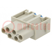 Connector: HDC; module; female; Han-Modular®; PIN: 6; 16A; 500V