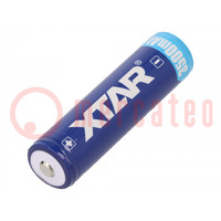 Re-battery: Li-Ion; 18650,MR18650; 3.7V; 3500mAh; Ø18.6x70mm; 10A