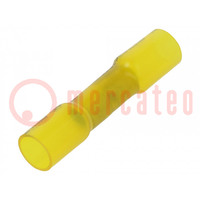 Końcówka: tulejka połączeniowa; miedź; 3÷6mm2; cynowany; żółty