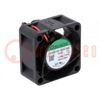 Ventilador: DC; axiales; 12VDC; 40x40x20mm; 18,35m3/h; 27,5dBA