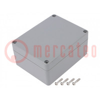 Enclosure: multipurpose; X: 90mm; Y: 115mm; Z: 55mm; ABS; light grey