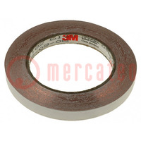 Tape: electrically conductive; W: 12mm; L: 16.5m; Thk: 0.088mm