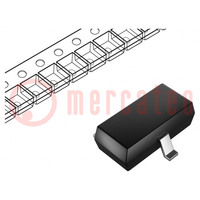 Diode: Zener; 0,25W; 15V; SMD; Rolle,Band; SOT23; Ifmax: 200mA