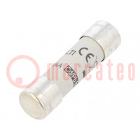 Fuse: fuse; gR; 10A; 1000VDC; cylindrical
