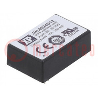 Converter: DC/DC; 6W; Uin: 20÷30V; Uout: 12VDC; Uout2: -12VDC; DIP24