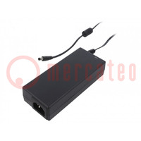 Power supply: switched-mode; 24VDC; 3.75A; Out: 5,5/2,1; 90W; POSC