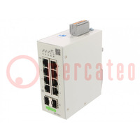 Switch Ethernet; beheerbaar; Aantal poorten: 10; 24÷48VDC; IP30