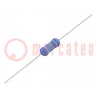 Resistor: metal oxide; 820kΩ; 2W; ±5%; Ø5x12mm; -55÷155°C