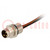 Connector: M8; 0.5m; male; PIN: 3; with leads; socket; E; 4A; IP67; 60V