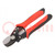 Pliers; cutting,for wire stripping; 170mm; 0.5÷6mm2