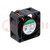 Ventilateur: DC; axial; 12VDC; 40x40x20mm; 18,35m3/h; 27,5dBA