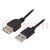 Kábel; USB 2.0; USB A aljzat,USB A dugó; nikkelezett; 1,8m