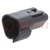 Connector: wire-wire; PX0; male; plug; for cable; PIN: 3; black; IP68