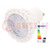 LED-Leuchten; weiß neutral; GU10; 220/240VAC; 480lm; P: 7W; 38°