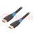 Kabel; HDMI 2.0; HDMI wtyk,z obu stron; PVC; 2m; czarny; 30AWG