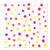 30 Servietten, 3-lagig 1/4-Falz 33 cm x 33 cm pink "Colourful Dots". Material: Tissue. Farbe: pink