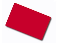 Plastikkarte - 86 x 54mm, 30mil, 0.76mm (blanko) - rot - inkl. 1st-Level-Support