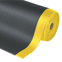 Notrax Airug Plus Anti-Ermüdungsmatte schwarz/gelb, Maße (LxBxH): 18,3 x 0,6 x 0,0127 m
