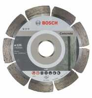 Bosch Diamanttrennscheibe Standard for Concrete, 125 x 22,23 x 1,6 x 10 mm, 10er-Pack