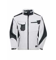 James & Nicholson Professionelle Softshelljacke JN844 Gr. 5XL white/carbon