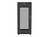 Szafa instalacyjna rack stojąca 19 27U 600x800 czarna, drzwi perforowane LCD (Flat Pack)