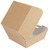 Burgerbox The Pack; 13x12.5x9 cm (LxBxH); braun; rechteckig; 50 Stk/Pck