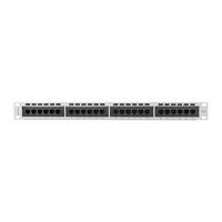 Lanberg Patchpanel 24-Port 1U 19" Cat. 6 UTP grau