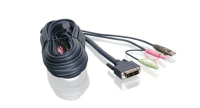 iogear G2L7D03UI toetsenbord-video-muis (kvm) kabel Zwart 3 m
