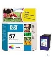 HP 57 Tri-colour Inkjet Print Cartridge inktcartridge Origineel Cyaan, Magenta, Geel